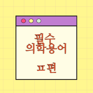 필수 의학용어 : ㅍ편(xls, pdf)