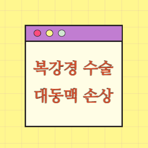 복강경 수술 중 대동맥 손상으로 사망한데 대한 손해배상 요구