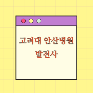 고려대 안산병원 발전사(연혁)