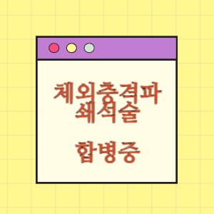 체외충격파쇄석술 후 합병증 발생에 따른 손해배상 요구