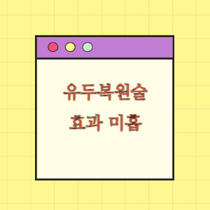 유두복원술 후 효과 미흡에 따른 손해배상 요구