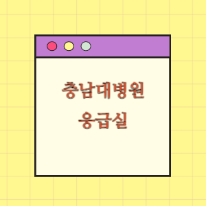 충남대학교병원 응급실