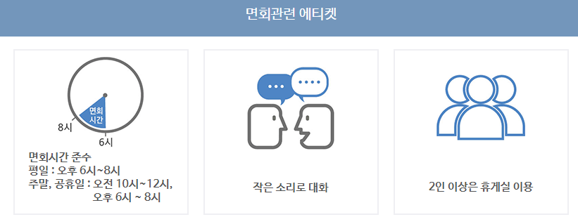 삼성서울병원 면회시간 안내