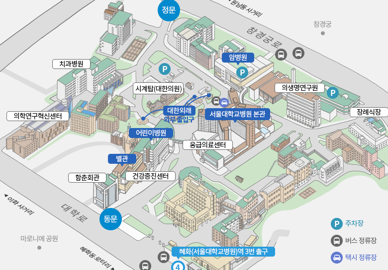 서울대병원 응급실 위치