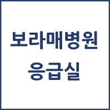 보라매병원 응급실 이용안내