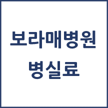 보라매병원 병실료, 1인실(상급병실) 비용 공개!