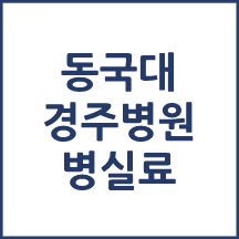 동국대 경주병원 1인실(상급병실) 비용 공개!
