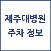 제주대병원 주차 안내