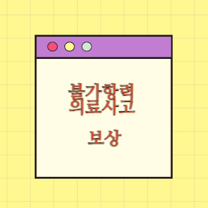 불가항력 의료사고 보상