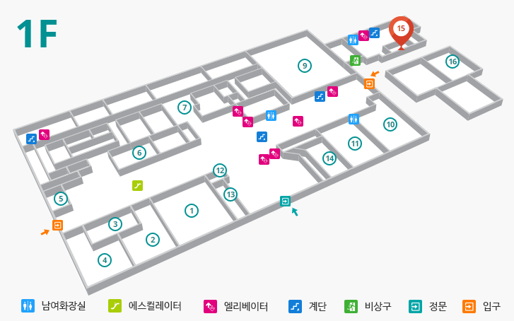 부산의료원 응급실은 본관 건물 1층에 있습니다.