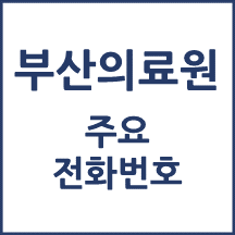 부산의료원 전화번호 안내