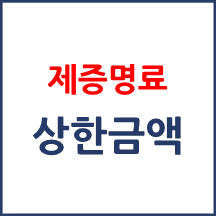 제증명료 상한금액