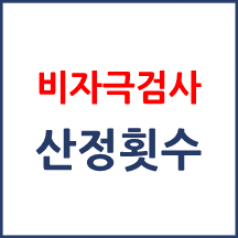 비자극검사 산정횟수