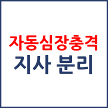 지사로 분리된 경우 자동심장충격기
