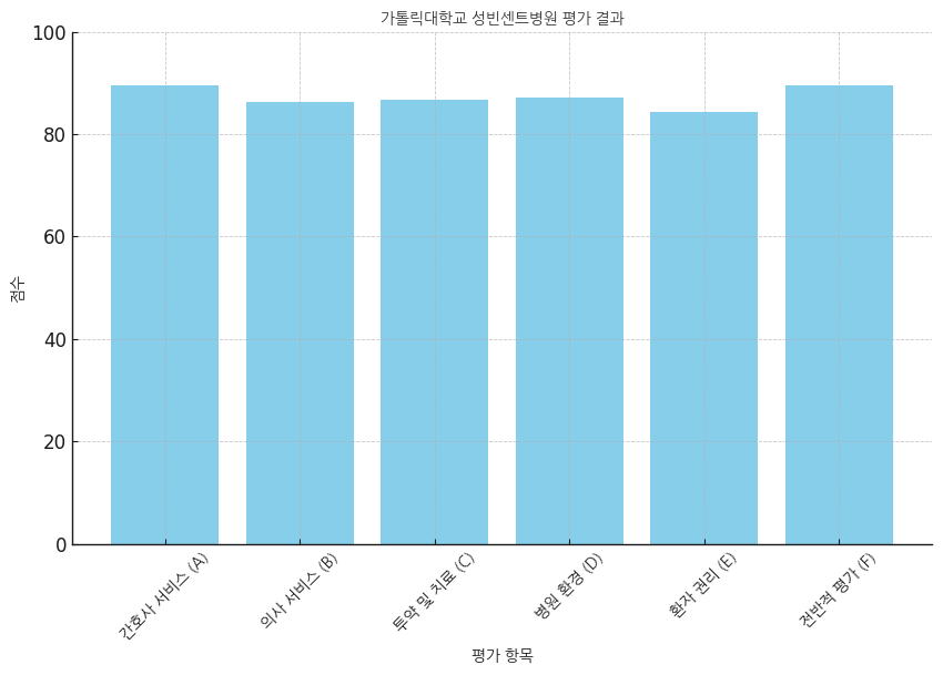 성빈센트병원 분석보고 : 환자경험평가 결과 및 서비스 세부 분석