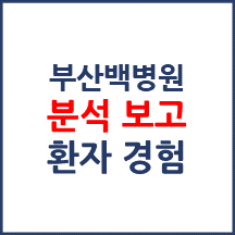 인제대학교 부산백병원 분석보고 : 환자경험평가 결과 및 서비스 세부 분석